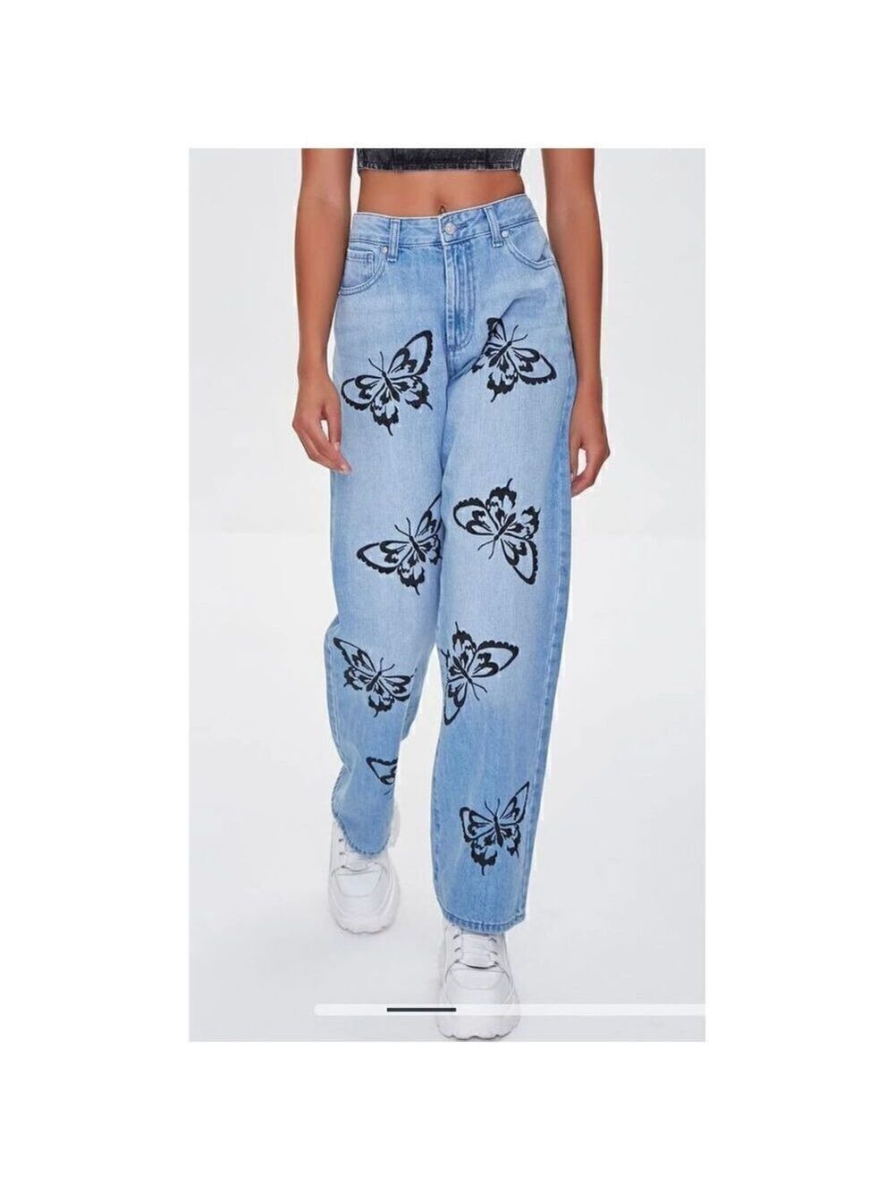 Forever 21 Butterfly Graphic Jeans (Sz 27)